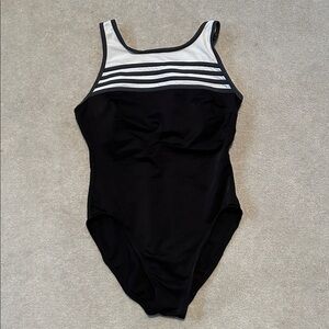 Miraclesuit Classic Black & White One-Piece Swimsuit